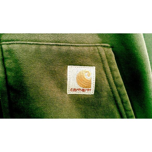 Carhartt Men’s XL Full Zip Hoodie – Dark Gray – Heavyweight Workwear - Picture 3 of 6